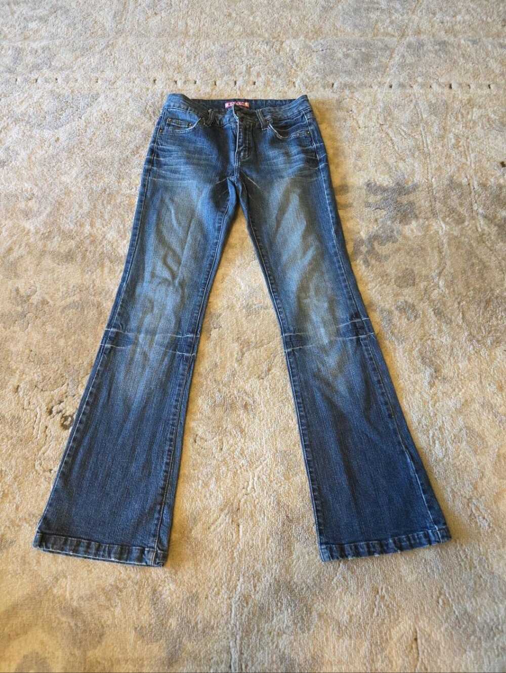 Zana Di Jeans Size 5 Low Rise Flare Bootcut Y2K 2000s Dark Wash